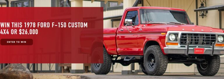Win This 1978 Ford F-150 Custom 4×4 Or $26,000