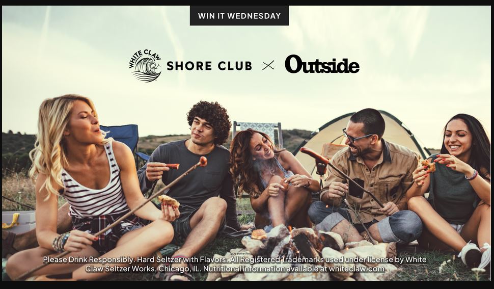 White Claw Shore Club X Outside Win It Wednesday